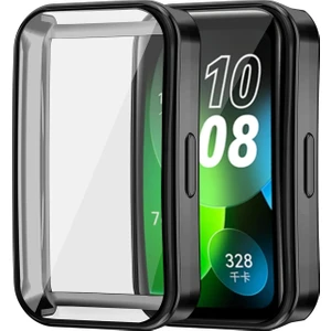 Huawei Band 8 - 9 - 10 Uyumlu Kasa ve Ekran Koruyucu 360 Tam Koruma Silikon Kılıf