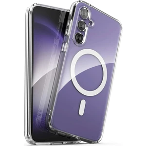 Samsung Galaxy S23 Fe Kılıf Kamera Çıkıntılı Magsafe Wireless Şarj Sert Şeffaf Darbe Emici Kapak