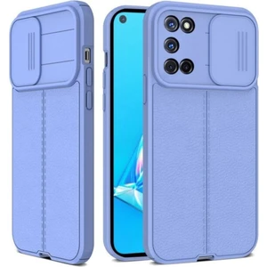 Samsung Galaxy A02S Kılıf Sürgülü Slide Kamera Korumalı Deri Görünümlü Leke Tutmaz Lüks Silikon