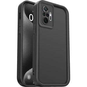 Xiaomi Redmi Note 10 Pro Kılıf Kamera Korumalı Yumuşak Dokulu Darbe Emici Siyah Silikon Kapak
