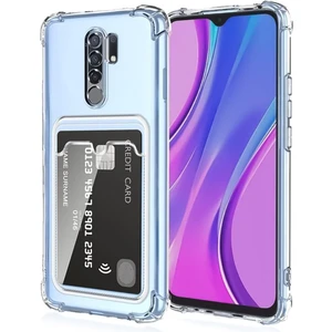 Xiaomi Redmi Note 8 Pro Kılıf Kamera Koruma ve Köşe Korumalı Kartlıklı Cüzdanlı Darbe Emici Kapak