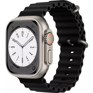 Apple Watch Ultra 1 2 3 4 5 6 7 8 Se Nike 42 44 45 49MM Silikon Kasis Kabartmalı Ocean Kordon