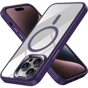 Apple iPhone 14 Pro Kılıf Wireless Şarj Magsafe Destekli Renkli Parlak Hassas Butonlu Kamera Korumalı Darbe Emici Kapak