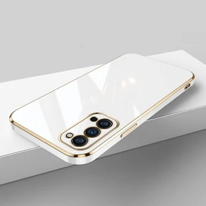 Samsung Galaxy Note 20 Ultra Kılıf Parlak Kenarlı Altın Işlemeli Kamera Korumalı Kapak Kilif