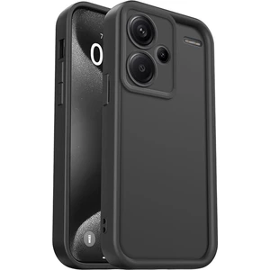 Xiaomi Redmi Note 13 Pro Plus Kılıf Kamera Korumalı Yumuşak Dokulu Darbe Emici Siyah Silikon Kapak