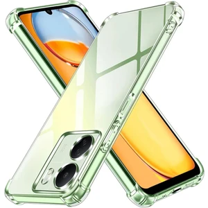 Xiaomi Redmi 13C Kılıf Crystal Sert Pc Antishock Darbe Emici Kenar Şeffaf Silikon Kapak