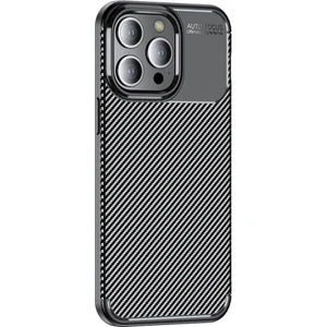 Apple iPhone 15 Pro Kılıf Karbon Fiber Desenli Renk Atmaz Koruyucu Kilif