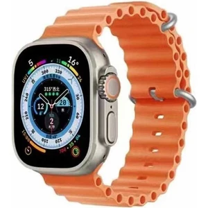 Apple Watch 1 2 3 4 5 6 7 8 9 Se Nike 38MM Uyumlu Kordon Silikon Kabartmalı Ocean Loop Kayış Bileklik
