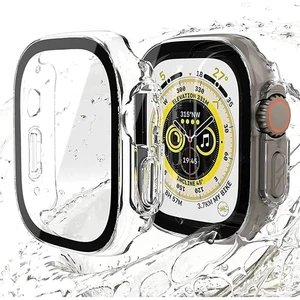 Apple Watch Ultra 49MM Şeffaf Kılıf Kasa ve Ekran Koruyucu 360 Koruma