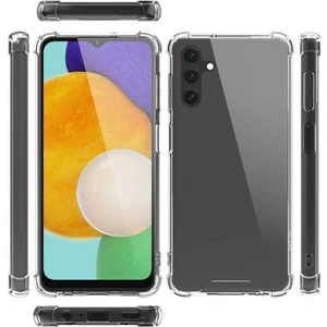 Samsung Galaxy A04S Kılıf AntiShock Köşe Korumalı Darbe Emici Crystal Berrak Şeffaf Sert Silikon