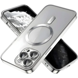 Apple iPhone 15 Pro Max Kılıf Kamera Lens Korumalı Magsafe Şarj Kilifi Şeffaf Renkli Yumuşak Kapak