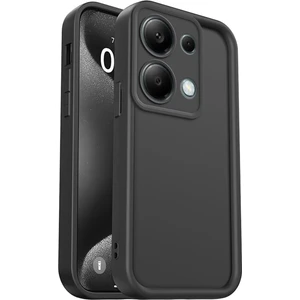 Xiaomi Redmi Note 13 Pro 5g Kılıf Kamera Korumalı Yumuşak Dokulu Darbe Emici Siyah Silikon Kapak