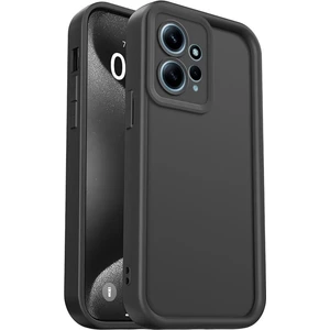 Xiaomi Redmi Note 12 4g Kılıf Kamera Korumalı Yumuşak Dokulu Darbe Emici Siyah Silikon Kapak