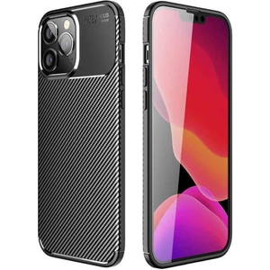 Apple iPhone 14 Pro Kılıf Rugged Armor Darbe Emici Uzun Ömürlü Dayanıklı Parmak İzi Yapmaz Karbon Tasarım Negro Silikon Kapak