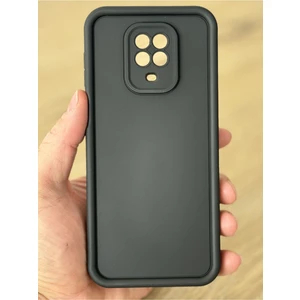 Xiaomi Redmi Note 9s/9 Pro Kılıf Kamera Korumalı Yumuşak Dokulu Darbe Emici Siyah Silikon Kapak