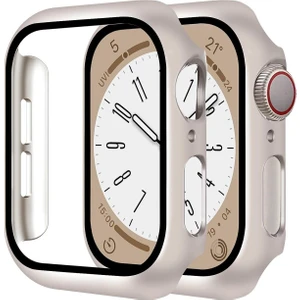 Apple Watch Uyumlu 7 8 9 41MM Kılıf Kasa ve Ekran Koruyucu 360 Tam Koruma Kapak