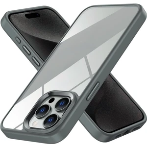 Apple iPhone 15 Pro Max Kamera Çıkıntılı Kenarı Renkli Arkası Şeffaf Hassas Butonlu Kılıf