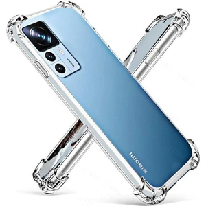 Xiaomi Mi 12T Pro Kılıf AntiShock Köşe Korumalı Darbe Emici Crystal Berrak Şeffaf Sert Silikon