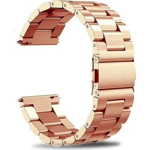 Samsung Galaxy Watch Gear S2 Kordon Paslanmaz Çelik Stainless Steel Baklalı Ayarlanabilir Akıllı Saat Kordonu ve Ayarlama Aparatı