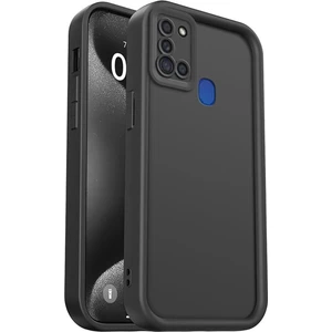 Samsung Galaxy A21S Kılıf Kamera Korumalı Yumuşak Dokulu Darbe Emici Siyah Silikon Kapak