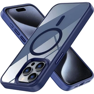 Apple iPhone 15 Pro Max Kılıf Kamera Çıkıntılı Margsafe Wireless Şarj Destekli Kenarı Renkli Hassas Butonlu Kapak
