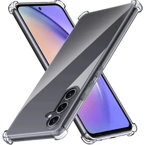 Samsung Galaxy S21 Fe Kılıf AntiShock Köşe Korumalı Darbe Emici Crystal Berrak Şeffaf Sert Silikon