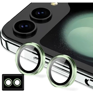Samsung Galaxy Z Flip 5 Uyumlu Uygulama Aparatlı Renkli Kamera Lens Koruyucu Cam Kamera Koruma