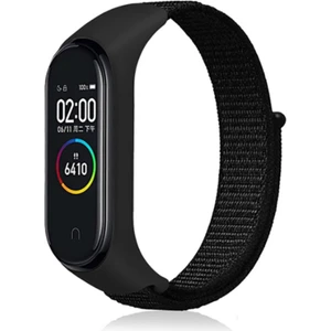Xiaomi Mi Band 4 Uyumlu Kaliteli Kumaş Hasır Cırtlı Kordon Kayış Bileklik Hasır Kordon