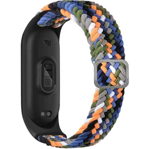 Xiaomi Mi Band 8 Uyumlu Hasır Örgü Kumaş Kordon Kayış Bileklik
