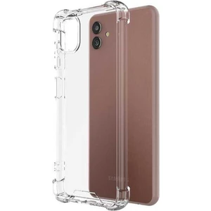 Samsung Galaxy A04 Kılıf AntiShock Köşe Korumalı Darbe Emici Crystal Berrak Şeffaf Sert Silikon
