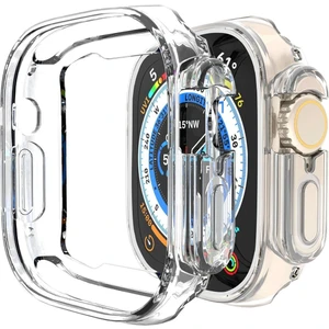 Apple Watch 8 Ultra 49MM Kasa ve Ekran Koruyucu 360 Tam Koruma Yumuşak Silikon Kılıf