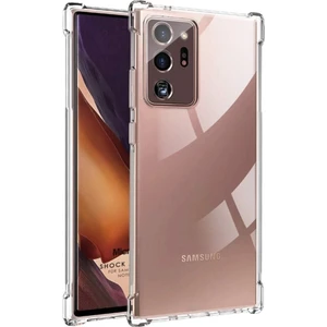 Samsung Galaxy Note 20 Ultra Kılıf AntiShock Köşe Korumalı Darbe Emici Crystal Berrak Şeffaf Sert Silikon