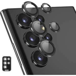 Samsung Galaxy S24 Ultra Uyumlu Uygulama Aparatlı 5 Parça Kamera Lens Koruyucu Cam