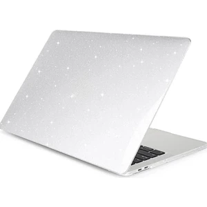 Apple Macbook Pro 13 Inç M2 Çip 2022 Simli Yıldızlı Parlak Işıltılı Hava Menfezli Şeffaf Koruma Kapak