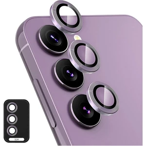 Samsung Galaxy S24 Plus Uyumlu Uygulama Aparatlı 3 Parça Kamera Lens Koruyucu Cam Kamera Koruma