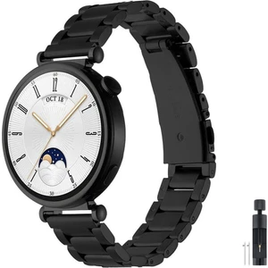 Huawei Gt4 41MM Kordon Paslanmaz Çelik Stainless Steel Baklalı Ayarlanabilir Akıllı Saat Kordonu ve Ayarlama Aparatı