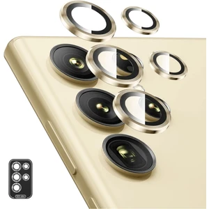 Samsung Galaxy S23 Ultra Uyumlu 5 Parça Uygulama Aparatlı Kamera Lens Koruyucu Cam Kamera Koruma