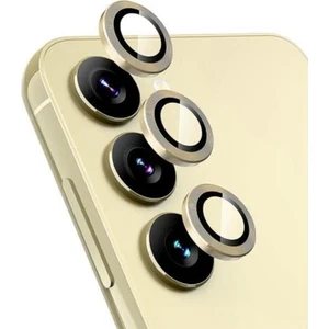 Samsung Galaxy S24 Uyumlu Uygulama Aparatlı 3 Parça Kamera Lens Koruyucu Cam Kamera Koruma