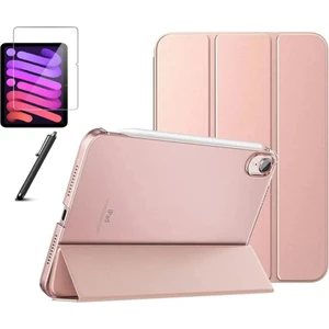 Apple iPad 11 A16 10. Nesil 10.9 Kılıf Set Ekran Koruyucu + Kalem Pu Deri Ön Arka Tam Koruma Standlı Katlanabilir Smart Kapak