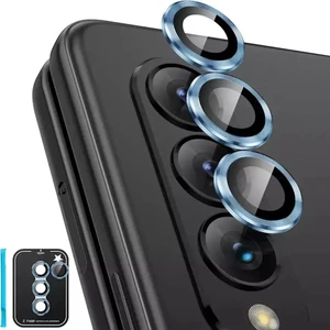 Samsung Galaxy Z Fold 5 Uyumlu Uygulama Aparatlı Renkli Kamera Lens Koruyucu Cam Kamera Koruma