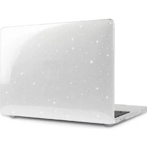 Apple Macbook Air 13.3 Air M1 2020 Kılıf A1932 - A2174 - A2337 Simli Parlak Şeffaf Yıldızlı Transparan Kapak