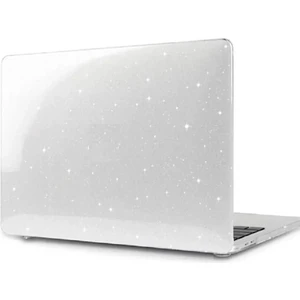 Apple Macbook Air 2023 M2 Çip 15 Inç A2941 Simli Parlak Şeffaf Transparan Hava Menfezli Koruyucu Kapak