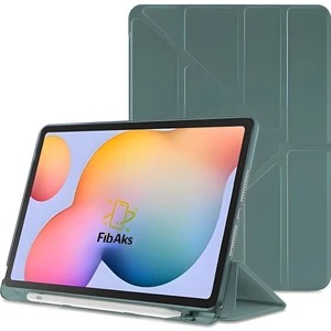 Apple iPad 7. 8. ve 9. Nesil 10.2" Kılıf Kalem Bölmeli Tri Folding Smart Standlı Pu Deri Arkası Yumuşak Silikon 360 Tam Koruma Kapak