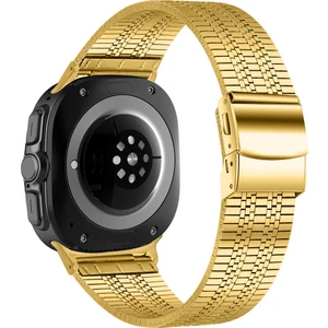 Samsung Galaxy Watch Ultra 47MM Saat Kordonu Paslanmaz Çelik 5 Boncuklu Bilek Kayışı (Yurt Dışından)