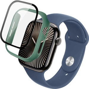 Apple Watch Series 10 46MM Tam Korumalı Temperli Cam Filmli Koruyucu Kılıf (Yurt Dışından)