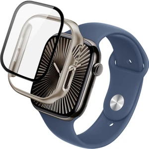 Apple Watch Series 10 46MM Tam Korumalı Temperli Cam Filmli Koruyucu Kılıf (Yurt Dışından)