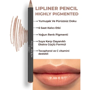 Uzun Süre Kalıcı Dağılma Yapmayan Nemlendirici Dudak Kalemi - Lipliner Pencil 01 Peach Nude