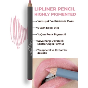Uzun Süre Kalıcı Dağılma Yapmayan Nemlendirici Dudak Kalemi - Lipliner Pencil 10 Star Pink