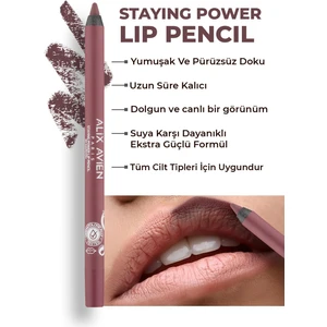 Suya Dayanıklı Uzun Süre Kalıcı Yumuşak Dudak Kalemi - Staying Power Lip Pencil 60 Maroon