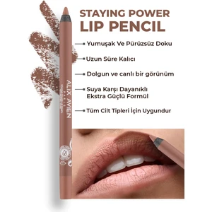 Suya Dayanıklı Uzun Süre Kalıcı Yumuşak Dudak Kalemi - Staying Power Lip Pencil 52 Caramel Nude